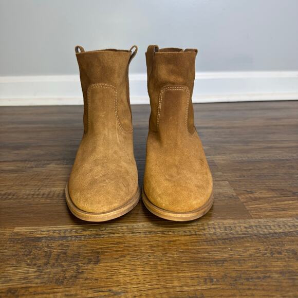 Gianni Bini Take Five Brown Suede Leather Ankle boots size 7.5 boho chic - Picture 6 of 12